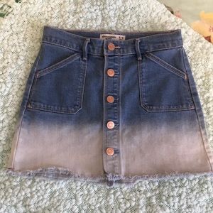Abercrombie kids, denim skirt.